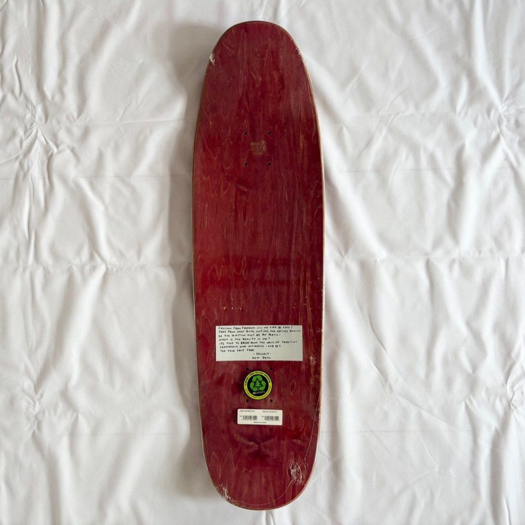New Deal Mike Vallely Alien Red 9.18” Skateboard Deck-Halfpiped