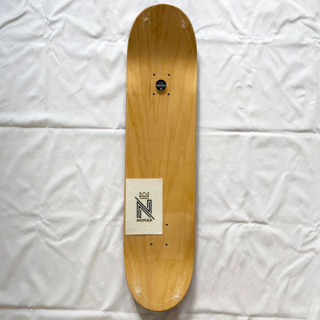 Nomad “Piss” 7.75” Skateboard Deck-Halfpiped