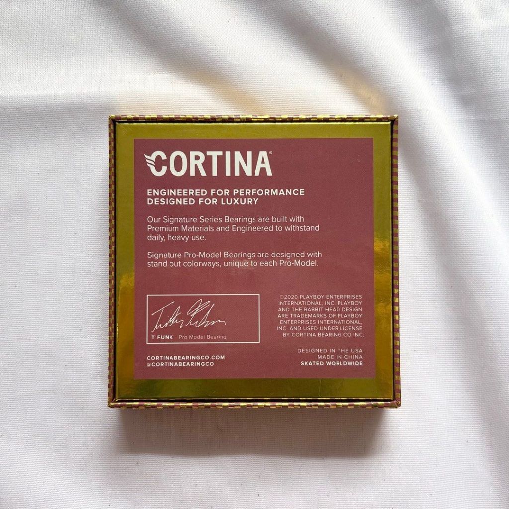 Cortina x Playboy “Red” Tristan Funkhouser Pro Model Skateboard Bearings-Halfpiped 