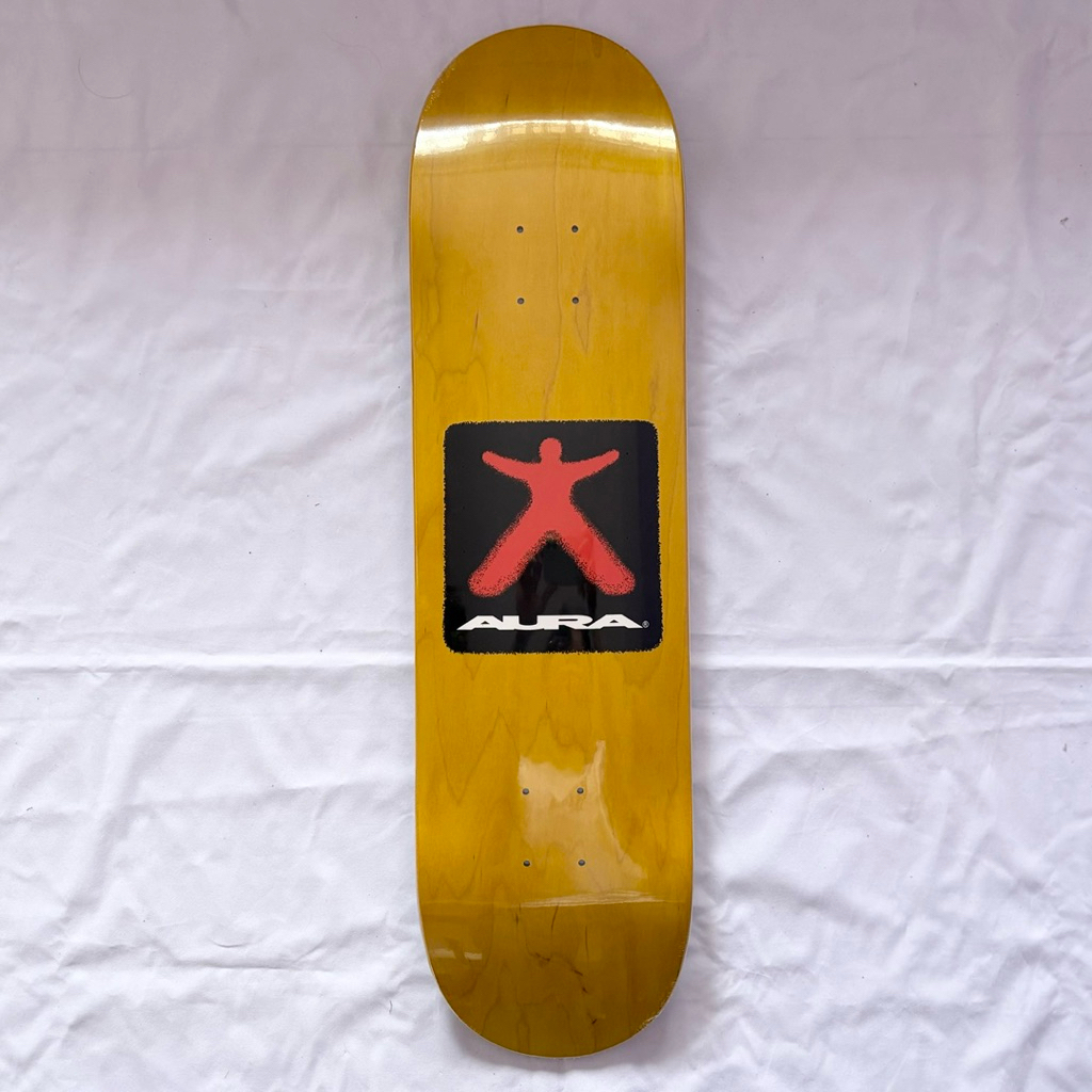 Aura “Yellow Figure” 8.25” x 31.5” Skateboard Deck-Halfpiped 