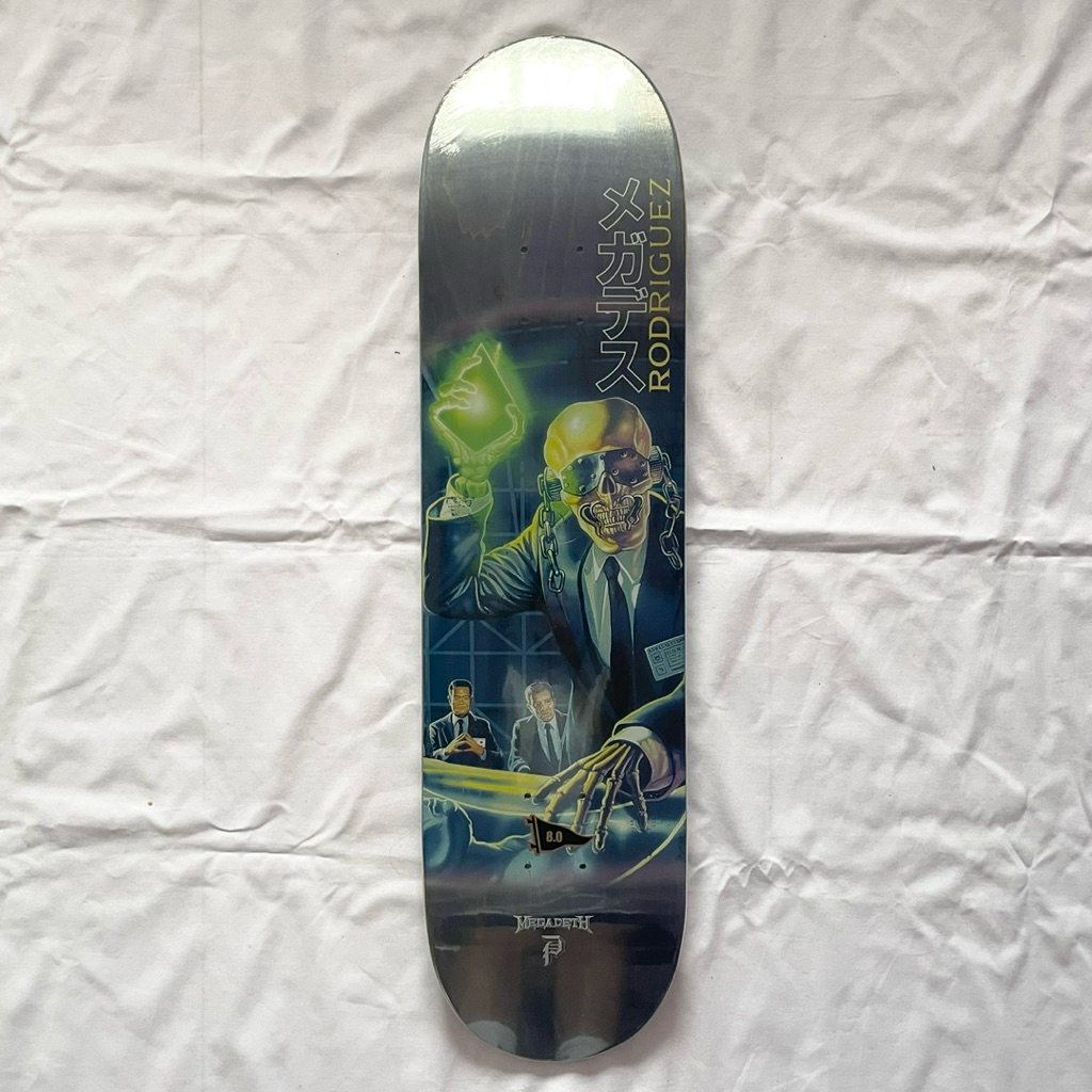 Primitive x Megadeth “Rest in Peace” 8.0” x 31.75” Skateboard Deck-Halfpiped