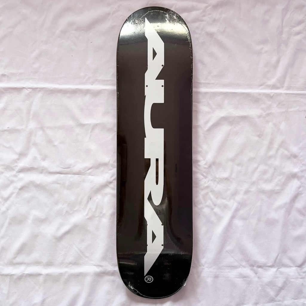 Aura “Classic Black” 8.0” x 31.4” Skateboard Deck-Halfpiped 