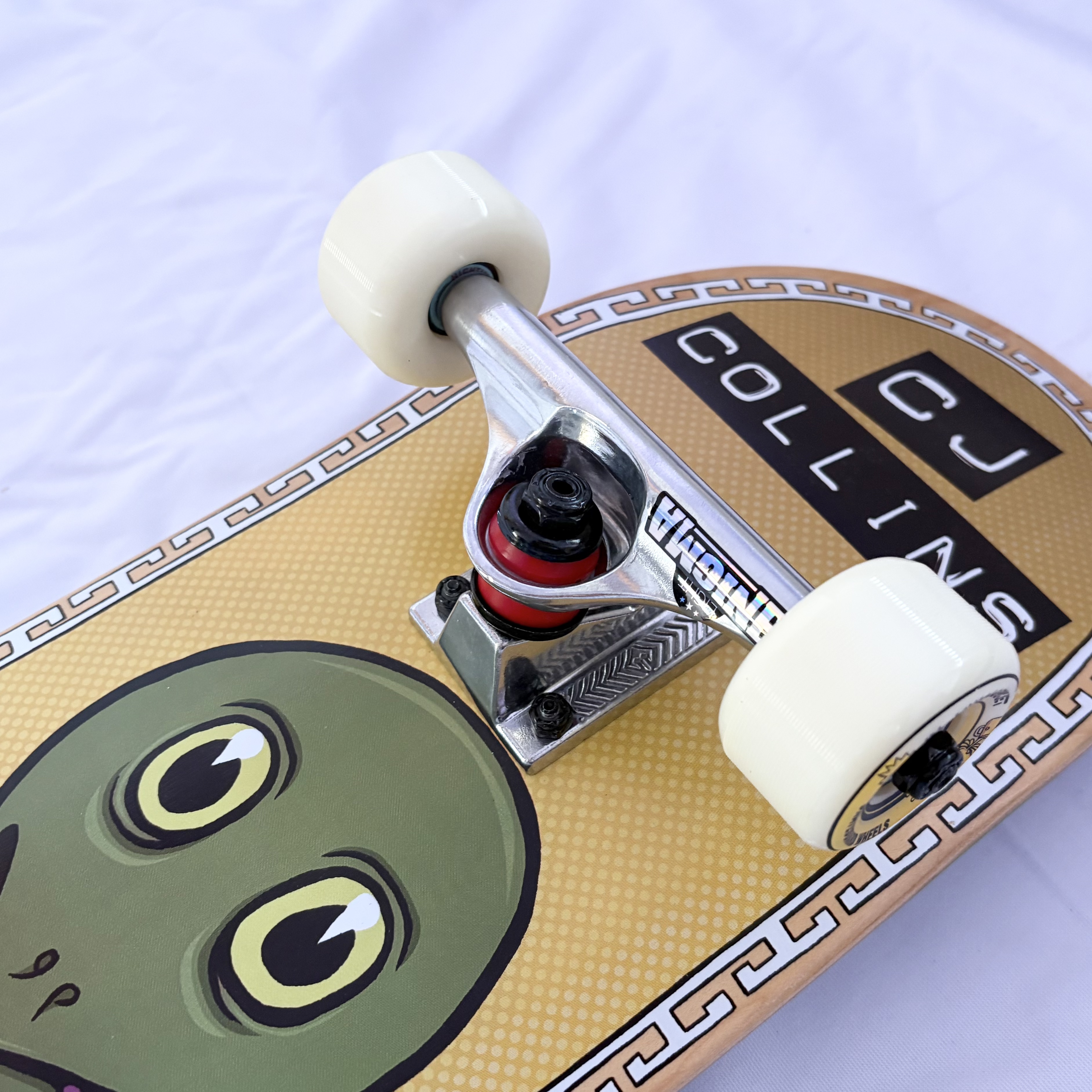 Toy Machine “Insecurity” 7.75” x 31.37” CJ Collin Pro Model Custom Skateboard Complete-Halfpiped