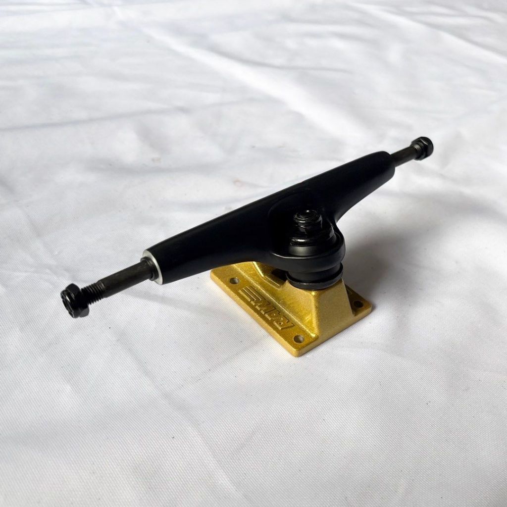 Fury Gold and Black 8.0”/8.25” Double Hollow Skateboard Trucks-Halfpiped 