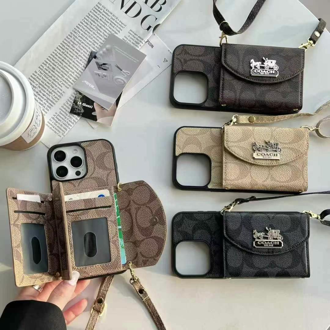 Coach蔻馳鏡子卡包(帶背帶)-美觀與使用結合!