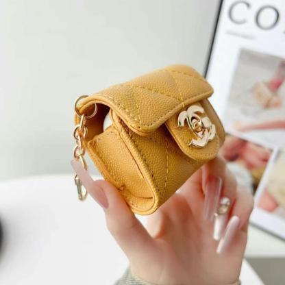 Chanel香奈兒多彩耳機包（帶背帶）-專櫃皮質製作