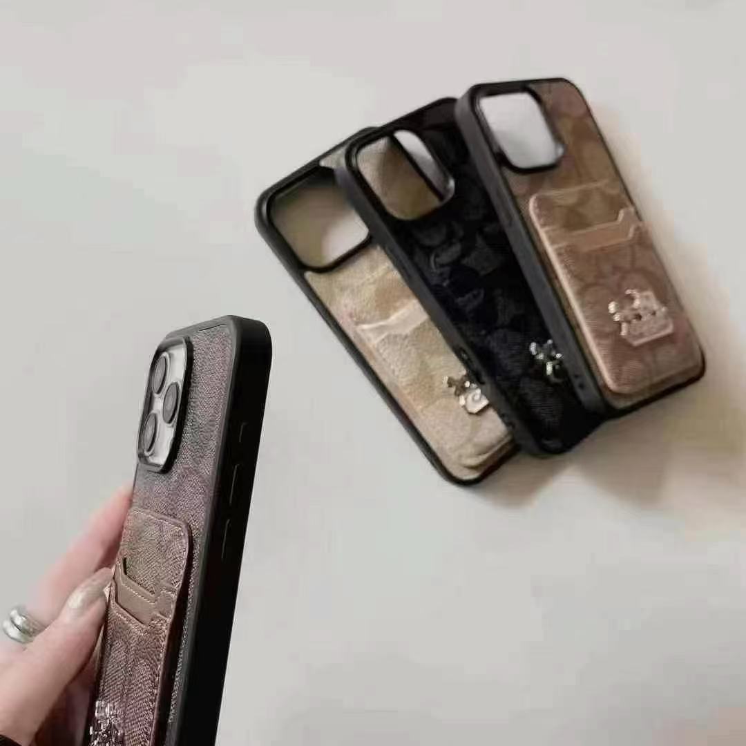 Coach拼接簡約卡包(不帶背帶)-美觀與使用結合! 專櫃皮質製作,不與地攤貨比較!
