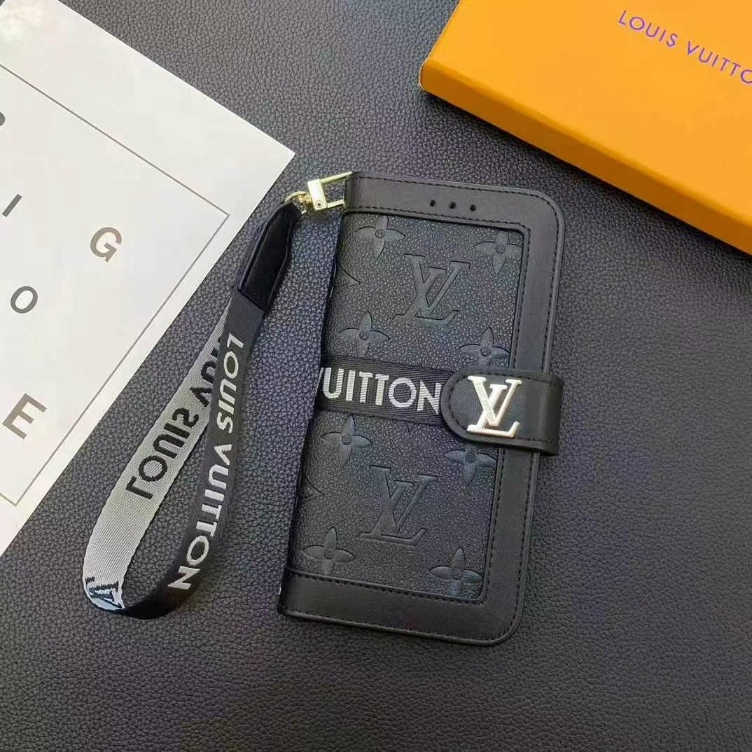 LV路易斯威登翻蓋式手機卡包(帶背帶)-美觀與使用結合! 專櫃皮質製作,不與地攤貨比較!