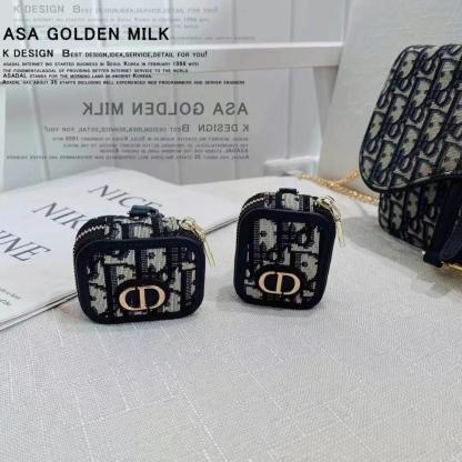 Dior耳機包（帶背帶）-專櫃皮質製作