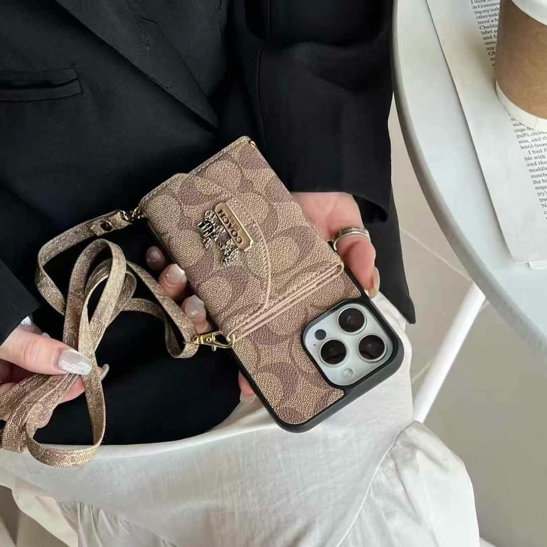 Coach蔻馳鏡子卡包(帶背帶)-美觀與使用結合!
