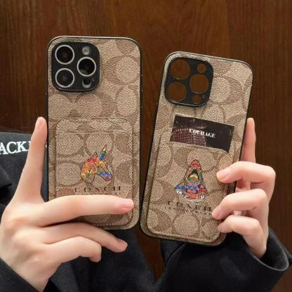 Coach蔻馳經典便攜卡包（帶背帶）-美觀與使用結合！ 專櫃皮質製作，不與地攤貨比較！