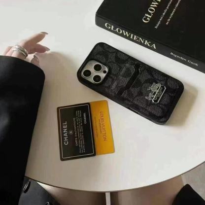 Coach拼接簡約卡包（不帶背帶）-美觀與使用結合！ 專櫃皮質製作，不與地攤貨比較！