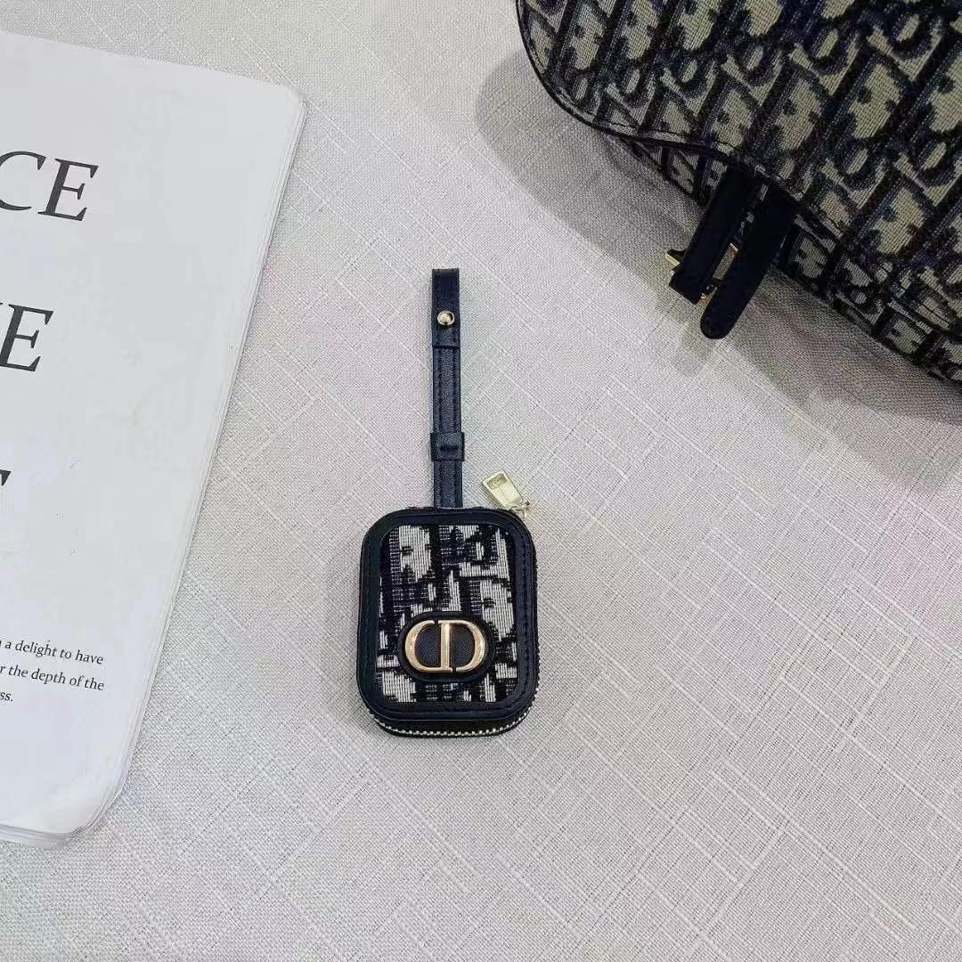 Dior耳機包(帶背帶)-專櫃皮質製作
