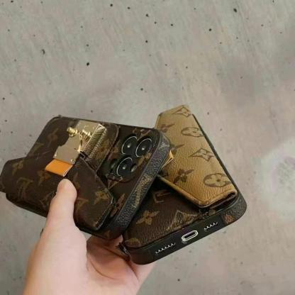 [Copy]LV路易斯威登側卡扣手機卡包（帶背帶）-美觀與使用結合！ 專櫃皮質製作，不與地攤貨比較！