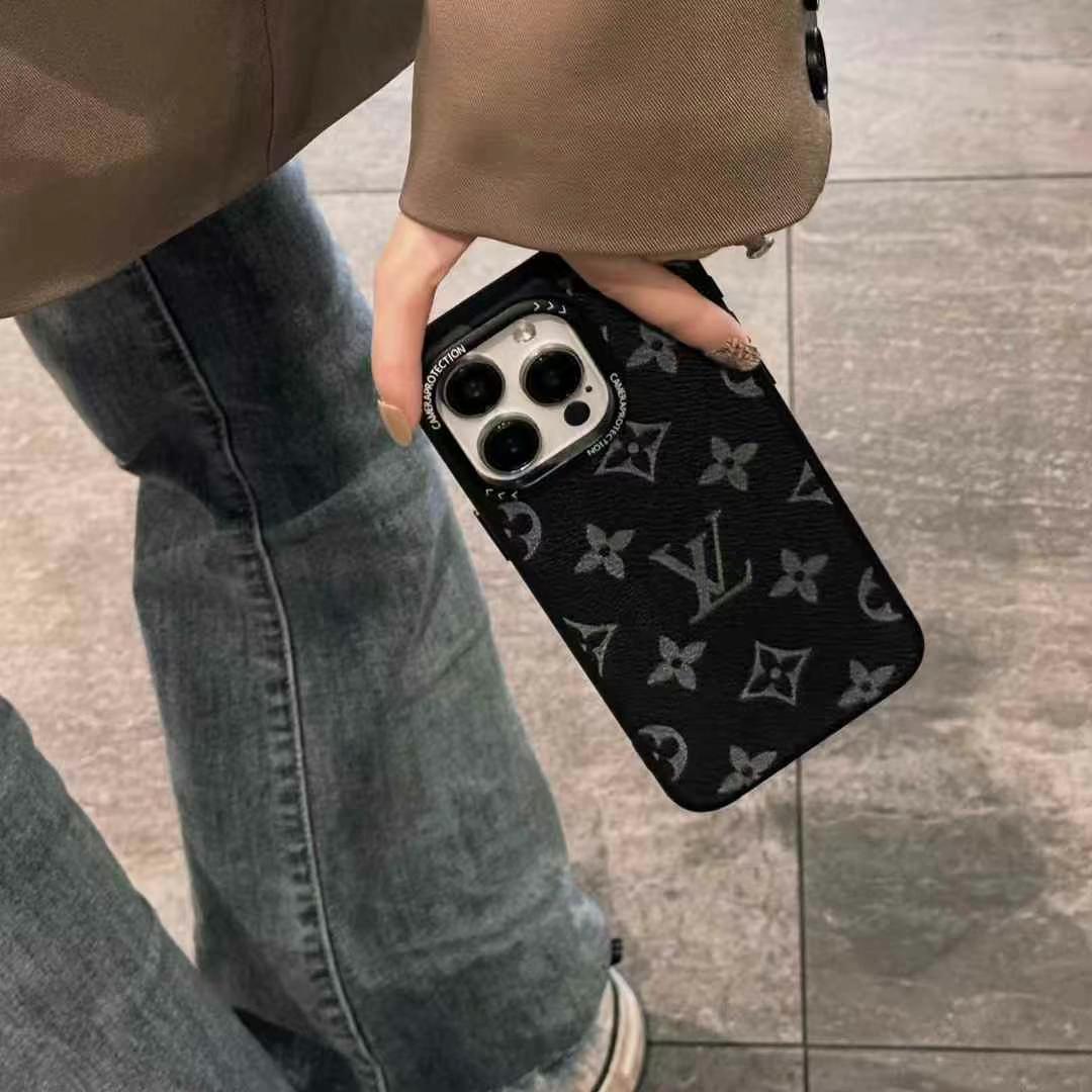 LV 款簡約手機殼(無背帶)-超個性手機殼,專櫃皮質製作,不與地攤貨比較!