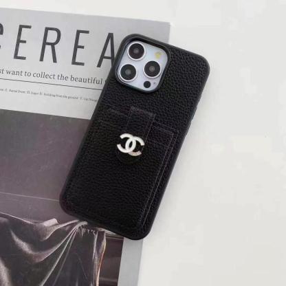 Chanel香奈兒真皮卡包（帶背帶）-美觀與使用結合！ 專櫃皮質製作，不與地攤貨比較！