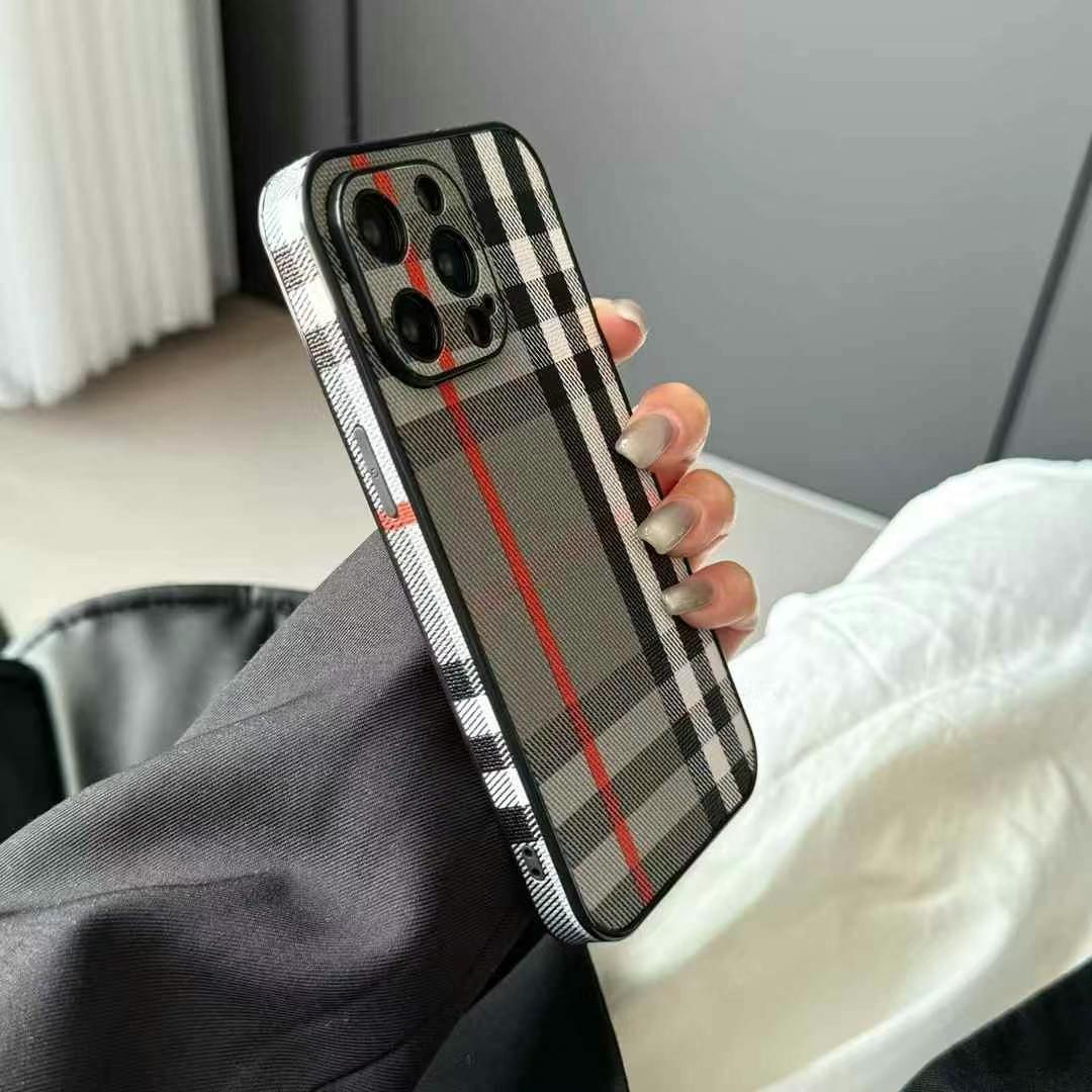 PRADA款簡約三角LOGO手機殼(無背帶)-超個性手機殼,專櫃皮質製作,不與地攤貨比較!