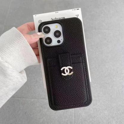 Chanel香奈兒真皮卡包（帶背帶）-美觀與使用結合！ 專櫃皮質製作，不與地攤貨比較！