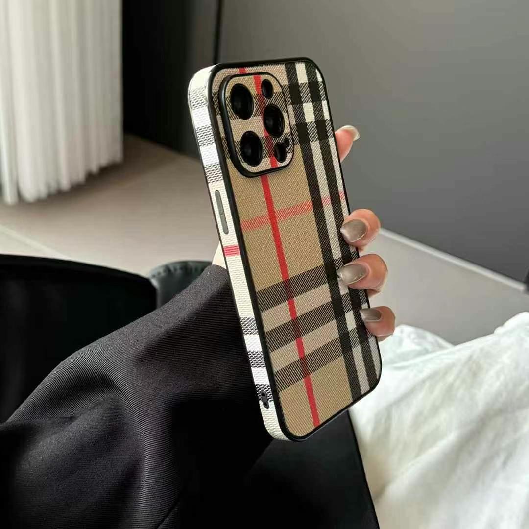 PRADA款簡約三角LOGO手機殼(無背帶)-超個性手機殼,專櫃皮質製作,不與地攤貨比較!