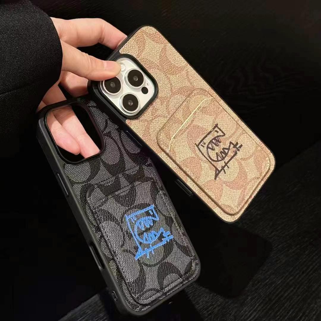 Coach蔻馳小怪獸便攜卡包(無背帶)-美觀與使用結合! 專櫃皮質製作,不與地攤貨比較!