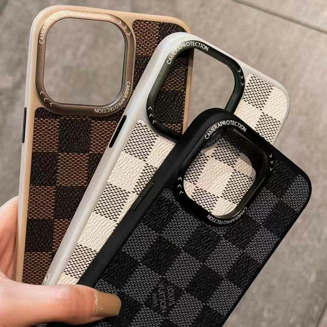 LV 款簡約手機殼(無背帶)-超個性手機殼,專櫃皮質製作,不與地攤貨比較!