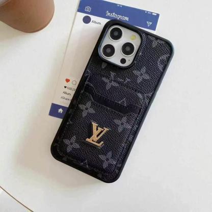 LV GUCCI款簡約手機卡包（無背帶）-美觀與使用結合！ 專櫃皮質製作，不與地攤貨比較！