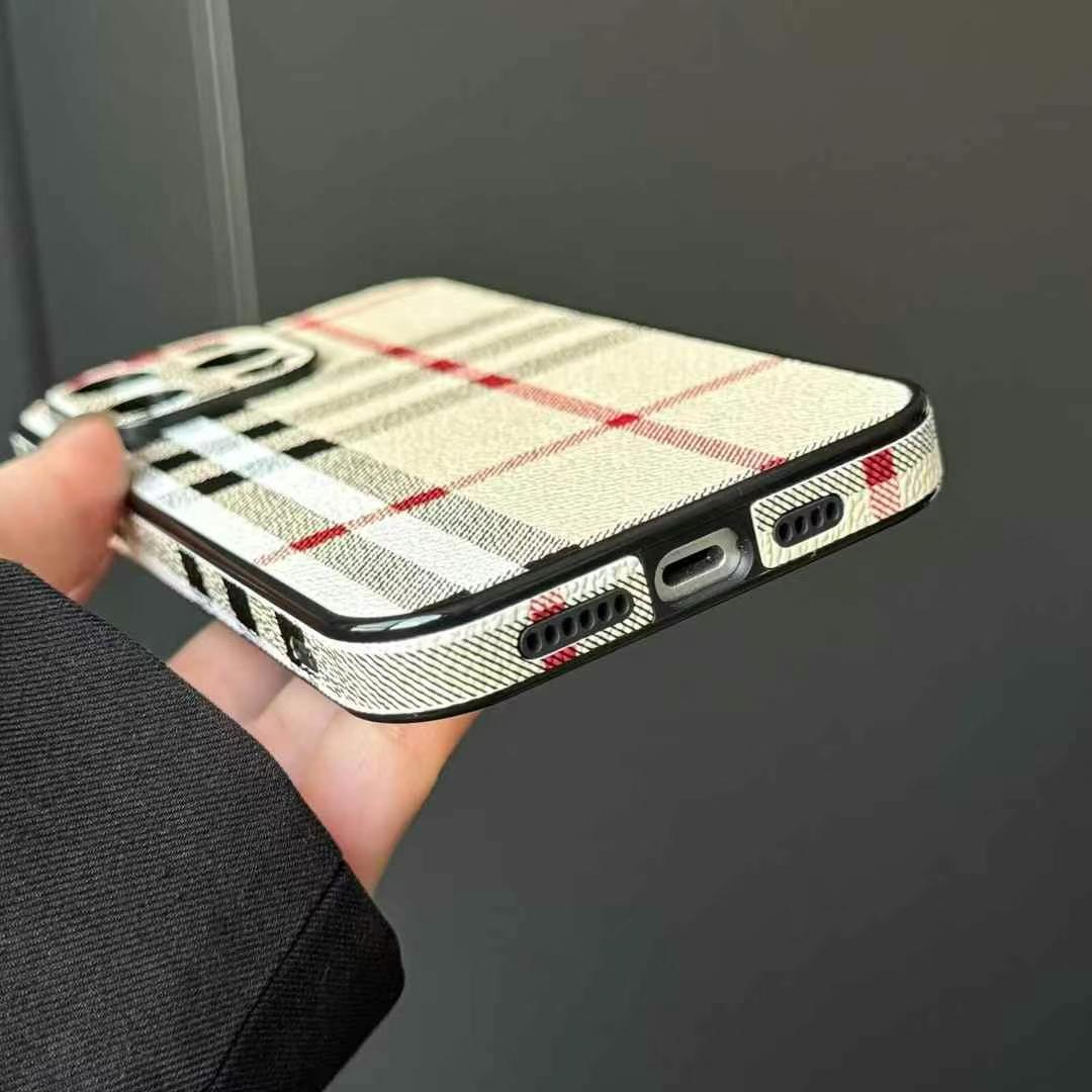 PRADA款簡約三角LOGO手機殼(無背帶)-超個性手機殼,專櫃皮質製作,不與地攤貨比較!