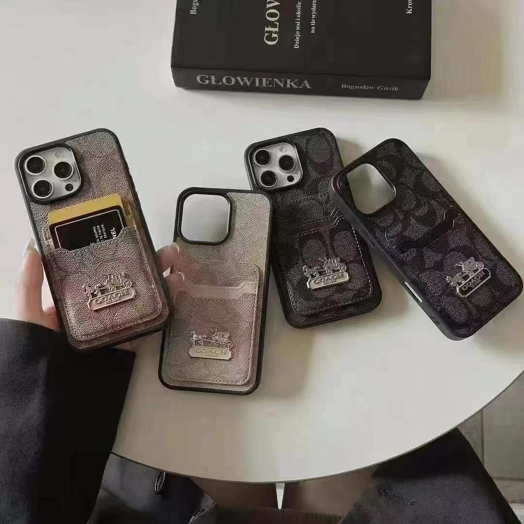Coach拼接簡約卡包(不帶背帶)-美觀與使用結合! 專櫃皮質製作,不與地攤貨比較!