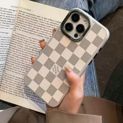 LV 款簡約手機殼（無背帶）-超個性手機殼，專櫃皮質製作，不與地攤貨比較！