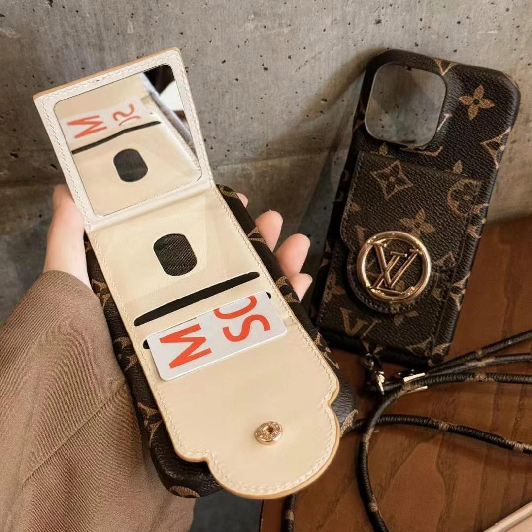 Louis Vuitton 手機卡包(内置鏡子)