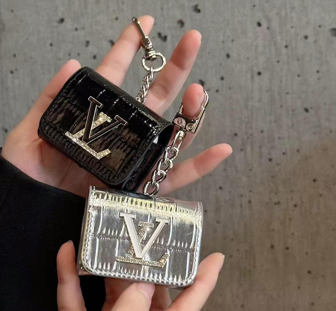 LV耳機包(帶背帶)-專櫃皮質製作