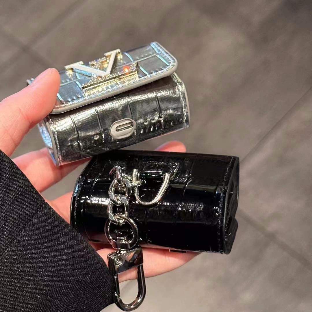LV耳機包(帶背帶)-專櫃皮質製作