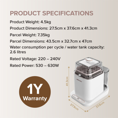 [Bundle Set] Smart 4-in-1 Bottle Washing Machine & Portable Water Warmer 350ml Combo Set
