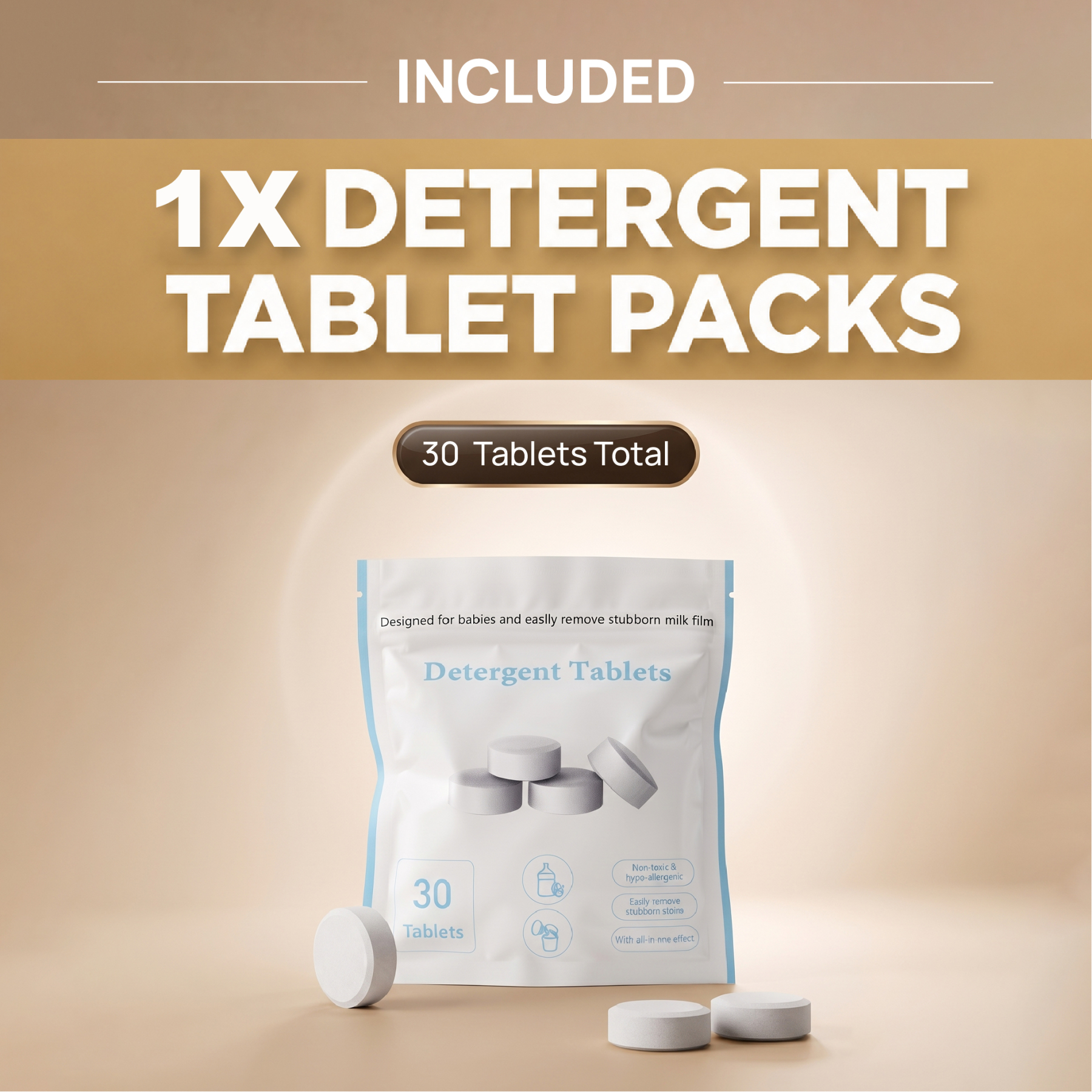[Bundle Set] Smart 4-in-1 Bottle Washing Machine & Natural Feeling PP Feeding Essentials Set