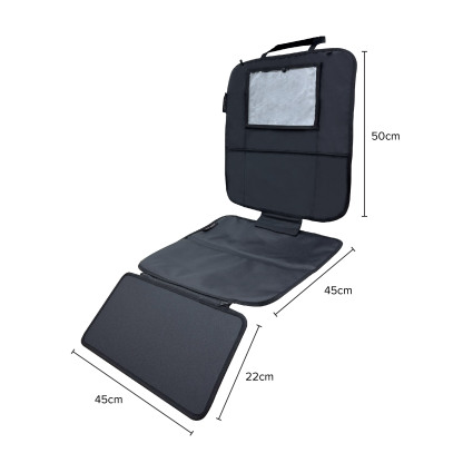 4-in-1 Car Seat Protector with Footrest & Tablet Holder