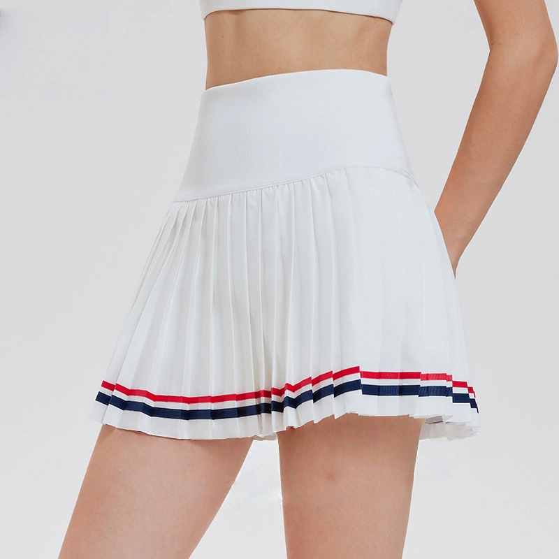 Quick-drying, Anti-shine, A-line fashion pleated tennis skirt