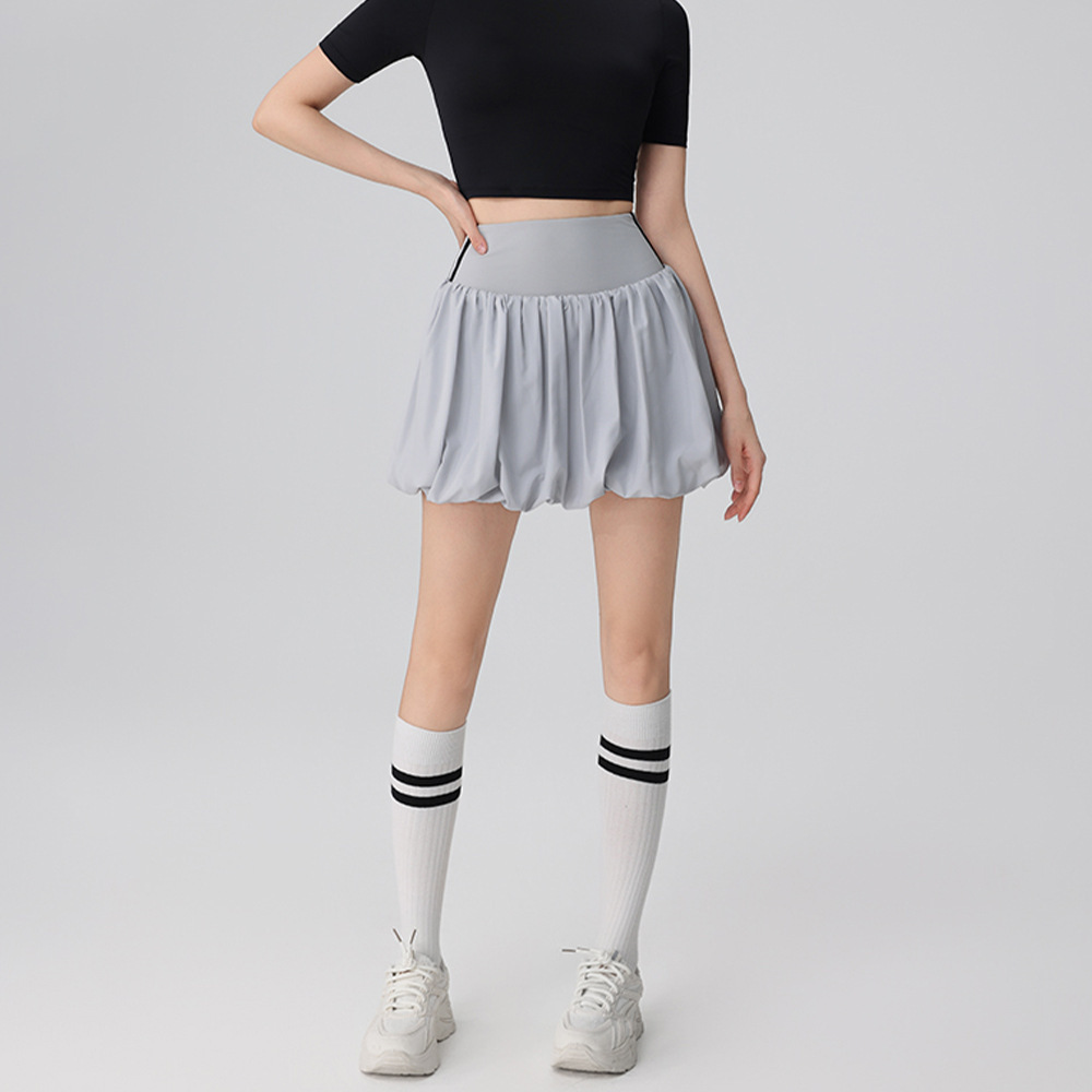 High-waisted bud moisture-wicking golf tennis skirt