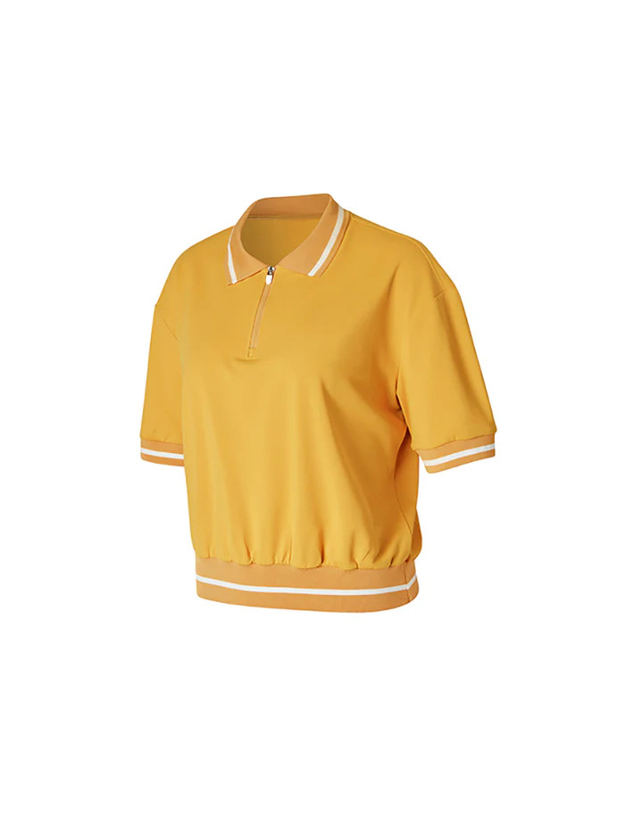 Casual contrast thread sport tennis golf short sleeves