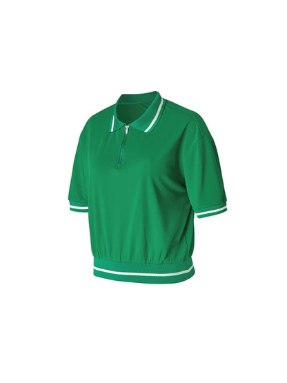 Casual contrast thread sport tennis golf short sleeves