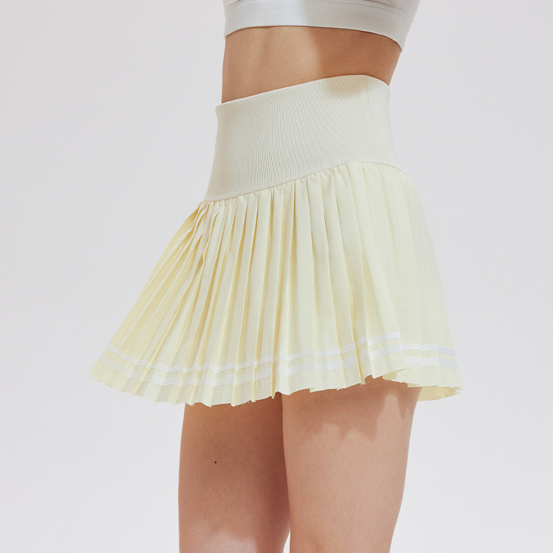 Quick-drying, Anti-shine, A-line fashion pleated tennis skirt