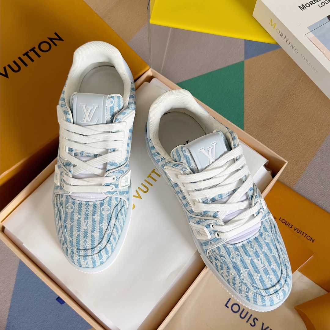LOUIS VUITTON SKATE シリーズ 23SS の新作トレーナースニーカー（スケートシューズ） カップル用