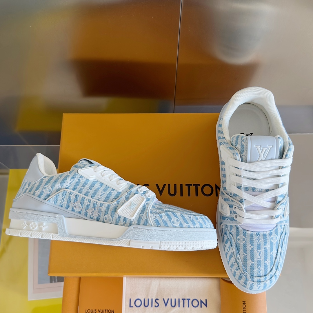 LOUIS VUITTON SKATE シリーズ 23SS の新作トレーナースニーカー（スケートシューズ） カップル用