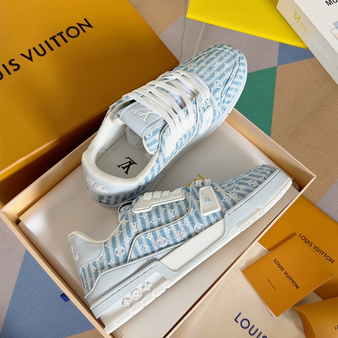 LOUIS VUITTON SKATE シリーズ 23SS の新作トレーナースニーカー（スケートシューズ） カップル用