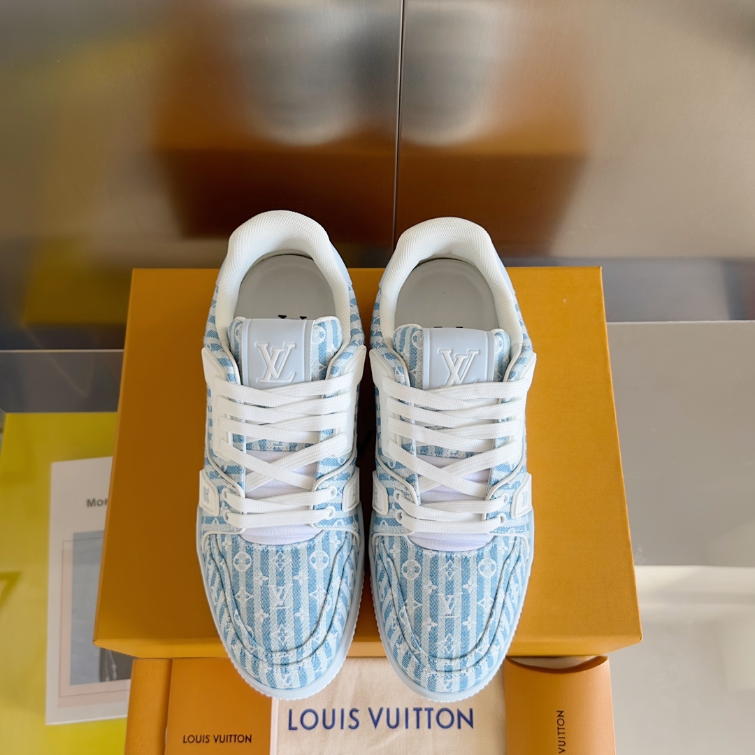 LOUIS VUITTON SKATE シリーズ 23SS の新作トレーナースニーカー（スケートシューズ） カップル用