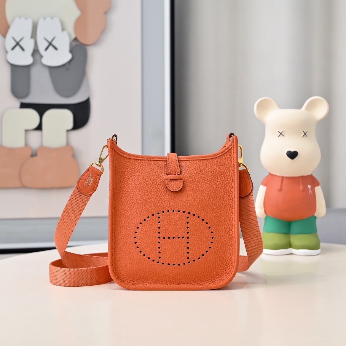 エルメス「Hermès」エブリン ミニ 17CM バッグ 15色「EVELYNE MINI BAG」