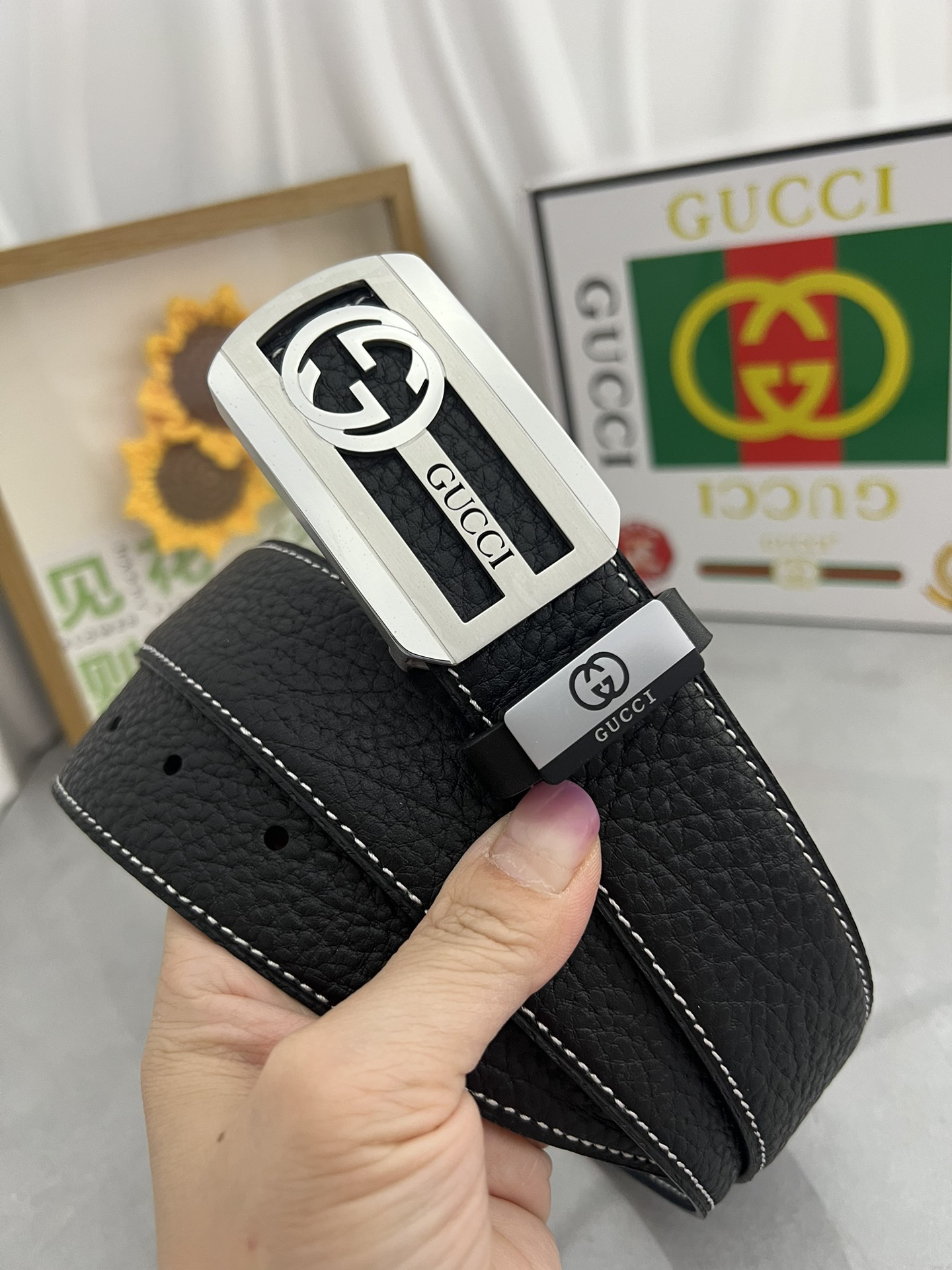 【在庫新登場】Gucci イタリアンテイストベルト「全長約 100cm」