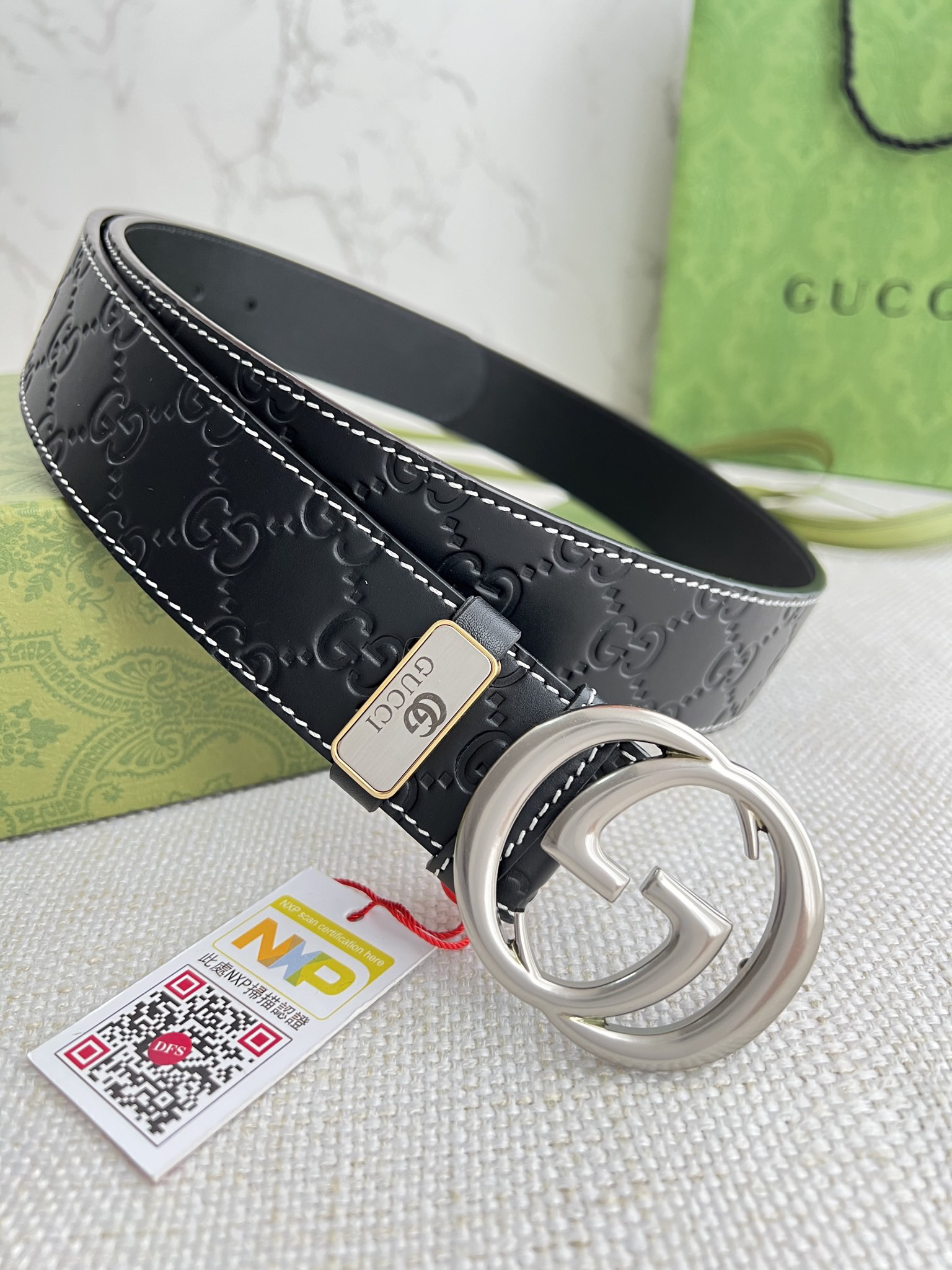 【在庫新登場】Gucci イタリアンテイストベルト「全長約 100cm」