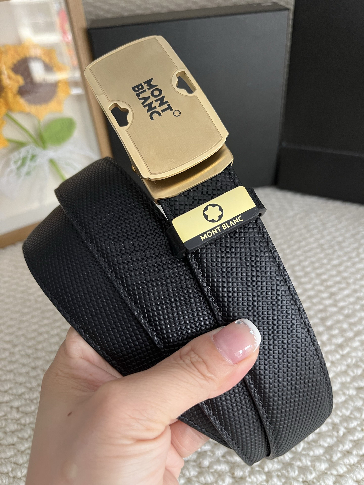 【厳選在庫】Montblanc ビジネスマン正装ベルト「全長約 100cm」