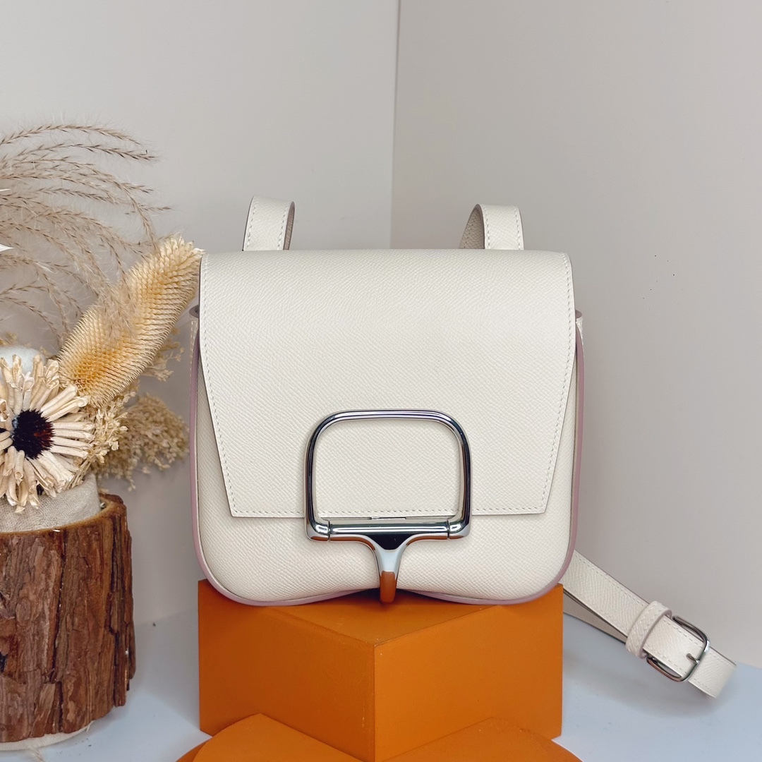【厳選新入荷】エルメス Della Cavalleria Mini サドル金具クロスボディバッグ「乗馬モチーフ本革ショルダー」