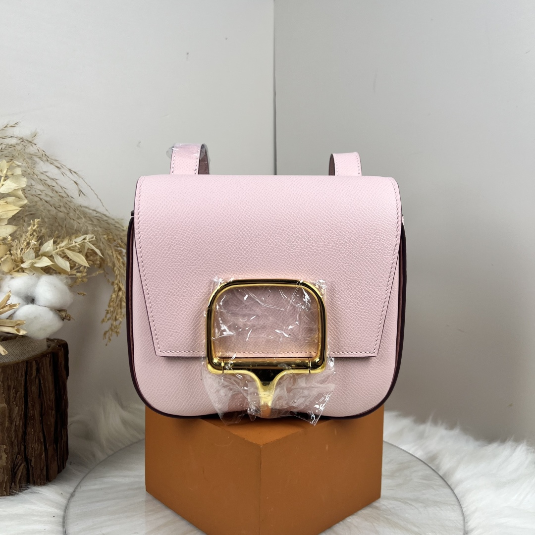 【厳選新入荷】エルメス Della Cavalleria Mini サドル金具クロスボディバッグ「乗馬モチーフ本革ショルダー」